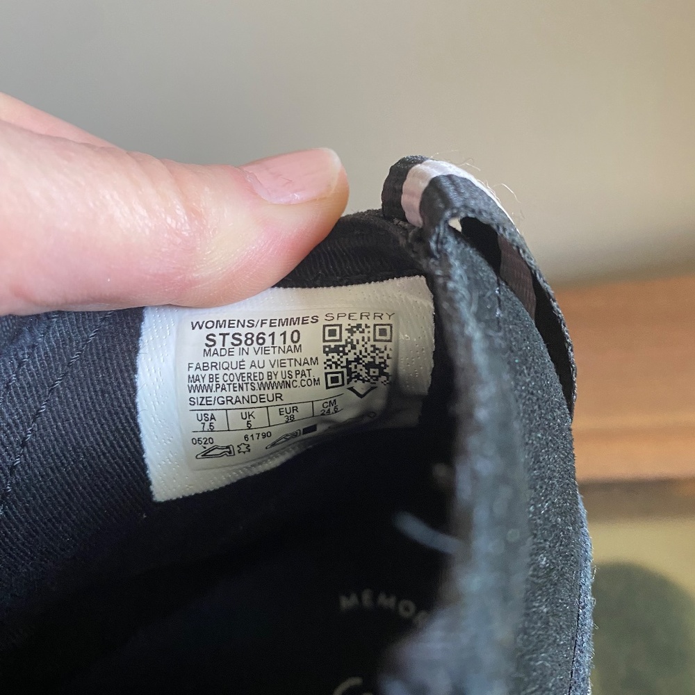 Sperry Top Sider women's black slip on bootie size 7.5 - Picture 7 of 12